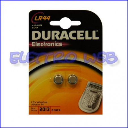BATTERIA A BOTTONE LR44 Duracell