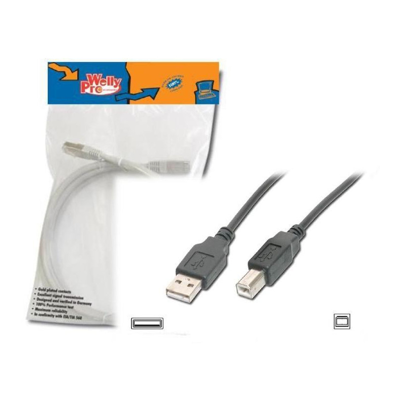CAVO USB 2.0 TIPO A - B 1,8MT