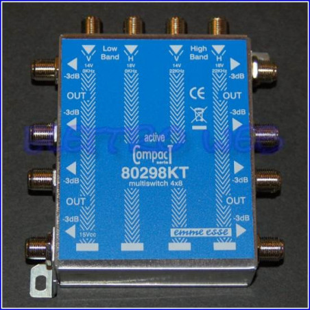 MULTISWITCH TERMINALE COMPACT 4X8 ATTIVO