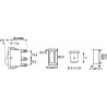 Interruttore a bascula ON - OFF - ON