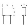 Condensatori Poliestere 1nF 100V Passo 5mm (conf. 10 pezzi)