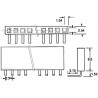 Connettori STRIP FEMMINA 1X5 POLI a angolo 90° (conf. 10 pezzi)