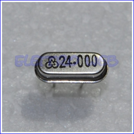 Quarzo HC49S FREQUENZA 24,0000 MHZ (conf. 3 pezzi)