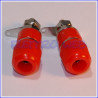 BOCCOLA DA PANNELLO diametro 4mm ROSSA (conf. 2 pezzi)