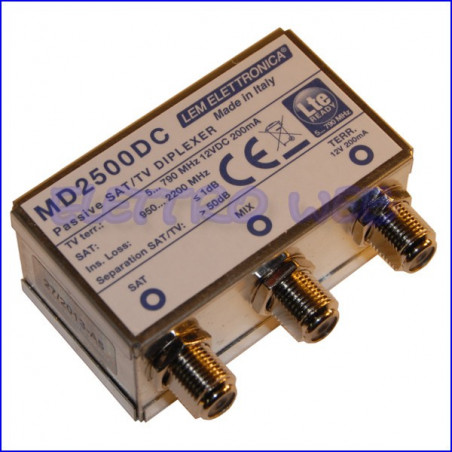 MIX / DEMIX PASSIVO SATELLITE-TERRESTRE con passaggio DC - LEM MD2500DC