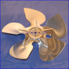 Ventola ALLUMINIO di ricambio Frigorifero 230mm 25°