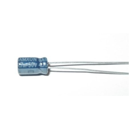 COND. ELET. 4,7uF 50V 4X7 P1.5 MINIATURA
