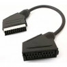 CAVO SCART MASCHIO - FEMMINA 21 PIN - 0.2m