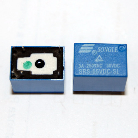 RELE 5Vdc 1 SCAMBIO SRS-05VDC-SL contatto 3A