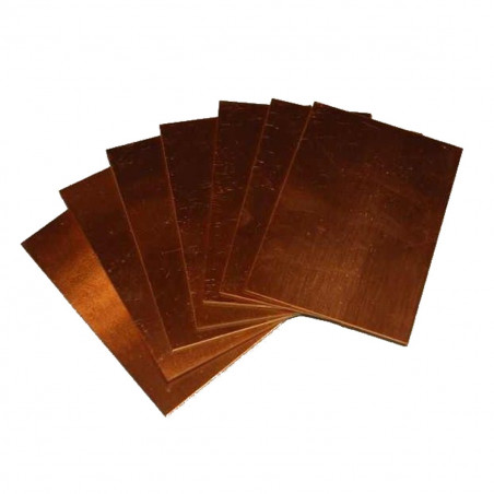 Piastra bachelite ramata singola faccia 100 x 70 mm (conf. 2 pezzi)
