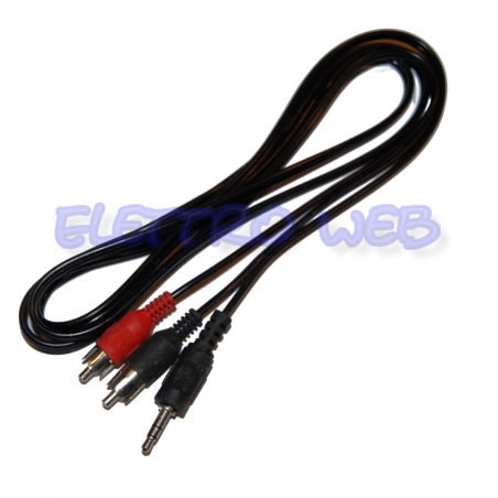 CAVO AUDIO STEREO JACK 3,5mm - 2 RCA - 1,5m