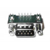 CONNETTORE SUB-D MASCHIO 9 POLI 90GR