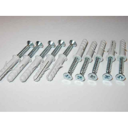 Tassello 6mm con vite - conf. 10 pezzi