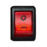 Interruttore MINI 2 poli ROSSO LUM.