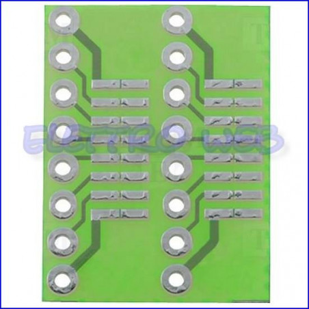 Adattatore  SO/DIP 16 pin a DIL